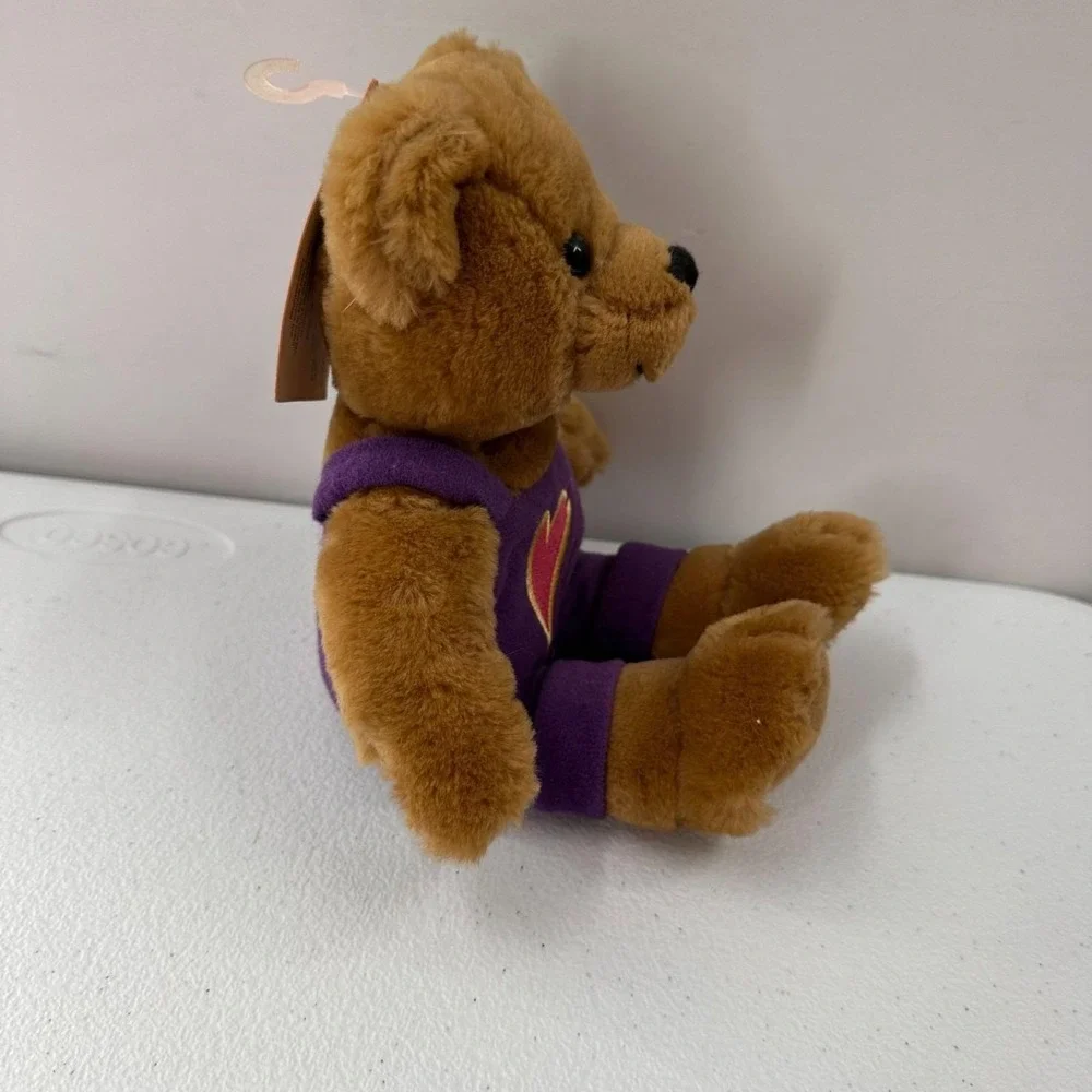 Vintage Hallmark Love & Kiss Bears Plush Heart Embroidery Magnetic Nose 1999‎